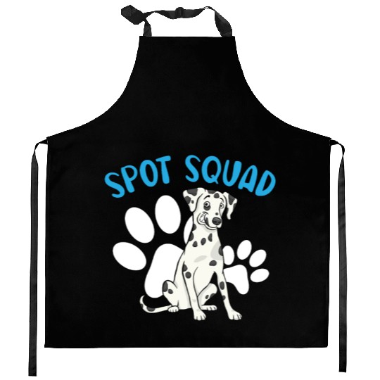 Spot Squad Paw Love Puppy Breeder Dalmatian Dog Kitchen Aprons