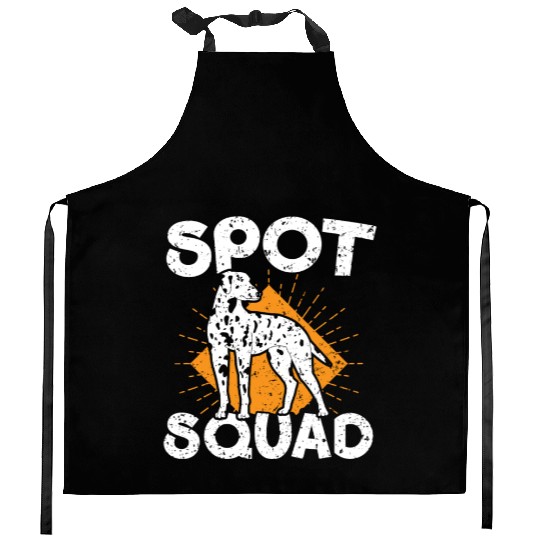 Spot Squad Paw Love Puppy Breeder Dalmatian Dog Kitchen Aprons