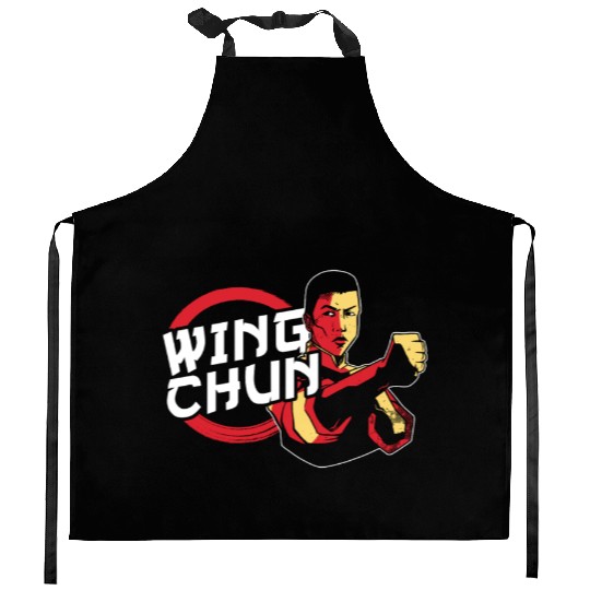 Wing Chun Coach Martial Arts Fighter Training Kitchen Aprons