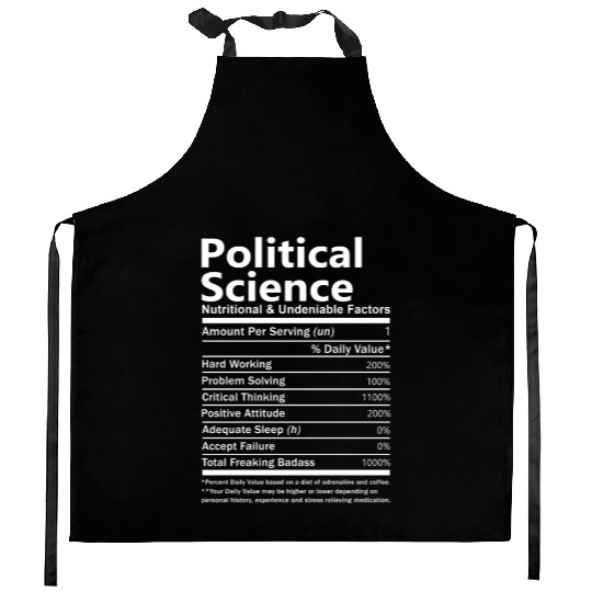 Political Science Kitchen Aprons - Nutritional And Undeni
