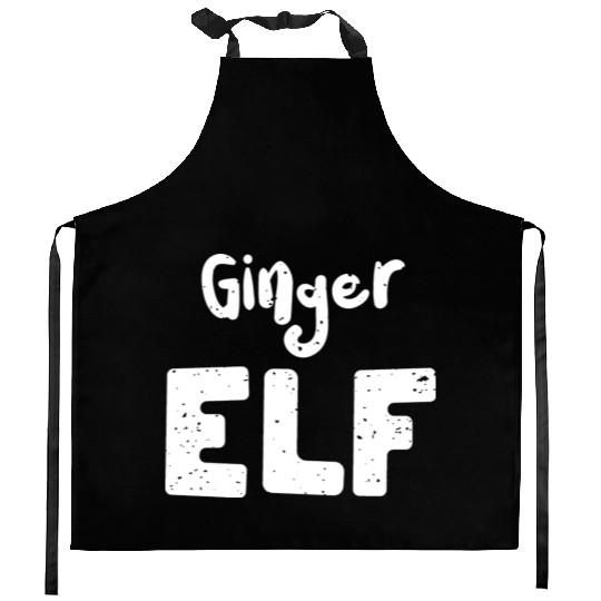 Ginger Elf - Christmas Elf Kitchen Aprons