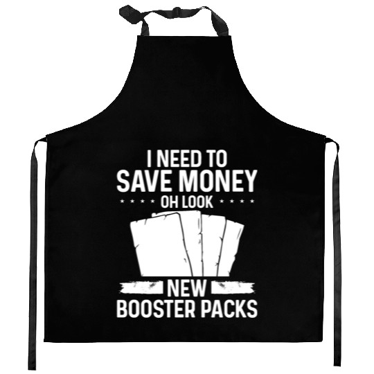 Trading Card Game Collector save money Card Kitchen Aprons