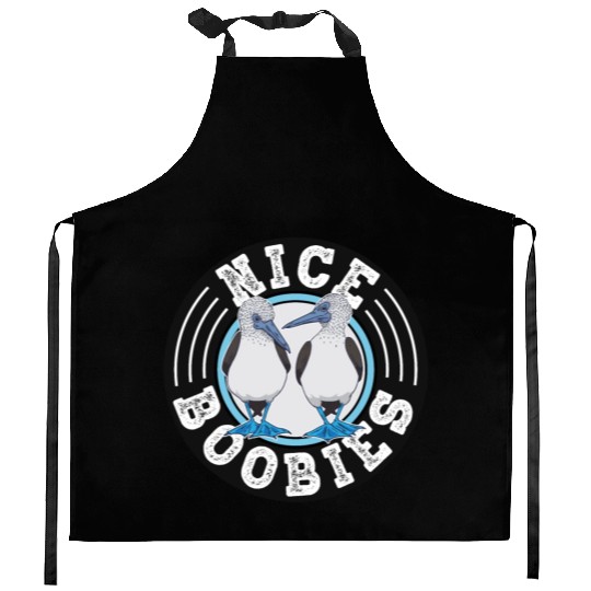 Nice Boobies Adult Humor Halloween Gift Booby Bird Kitchen Aprons