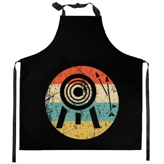 Archery Arrows Icon Retro Archery Kitchen Aprons