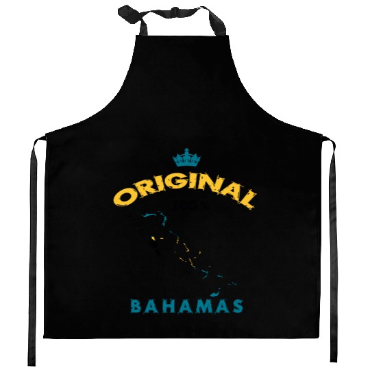 Bahamas original 100% flags design Kitchen Aprons