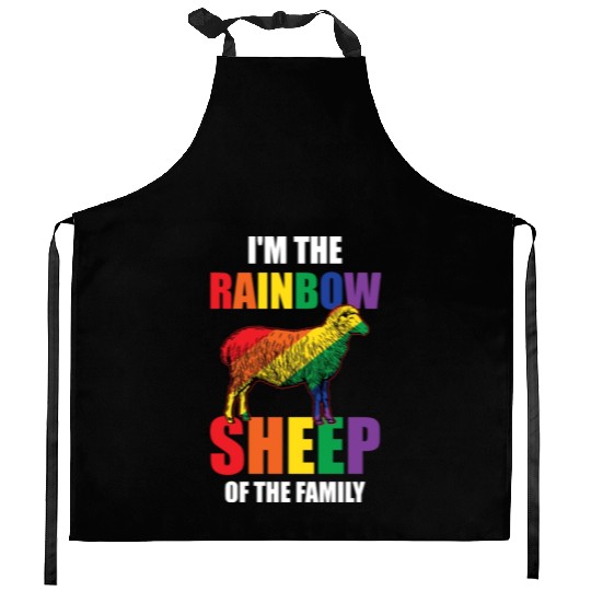 I'm The Rainbow Sheep Of The Family Funny Gay Kitchen Aprons