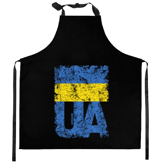 I stand with Ukraine. Support Ukraine. Stop War Kitchen Aprons