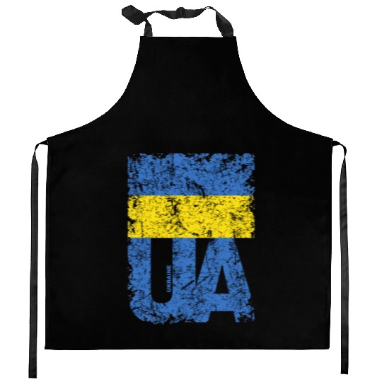 I stand with Ukraine. Support Ukraine. Stop War Kitchen Aprons