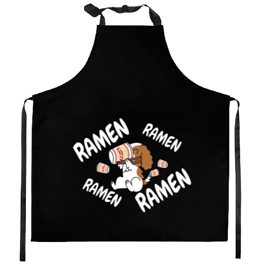 Cavalier King Charles Spaniel Instant Ramen Kitchen Aprons