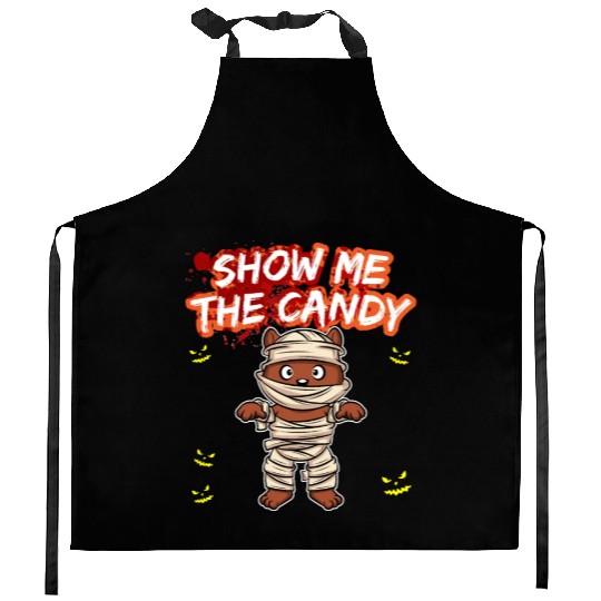 Show Me The Candy Halloween Costume Trick Or Treat Kitchen Aprons