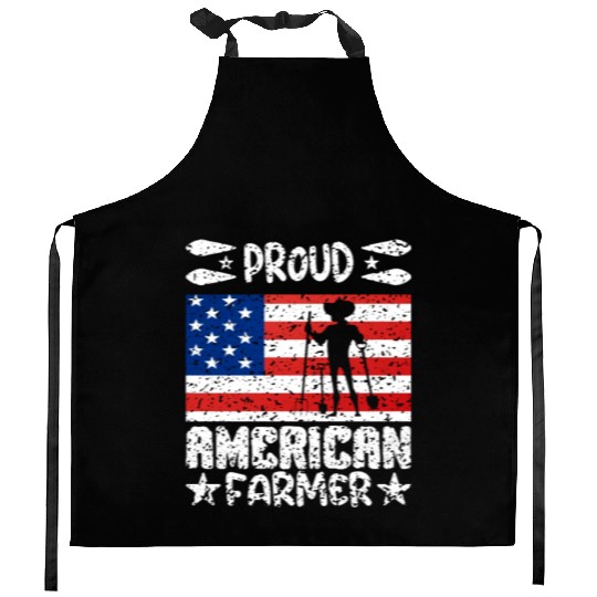 Proud American Farmer Kitchen Aprons