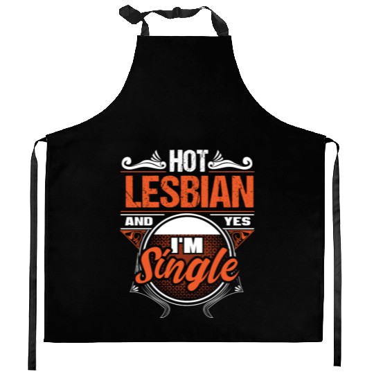 Lesbian Single Proud Kitchen Aprons