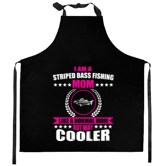 Striped Bass Fishing Mom Kitchen Aprons