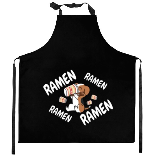 Beagle Instant Ramen Noodles Kitchen Aprons