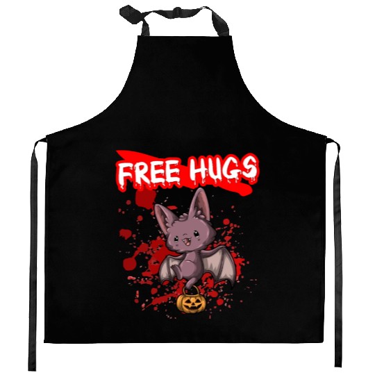 Free Hugs Halloween Sarcasm Scary Creepy Costume Kitchen Aprons