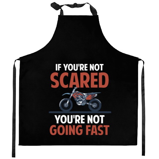 Motocross Motorcyclists Dirt Kitchen Aprons