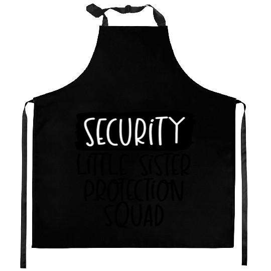 Big Brother Kitchen Aprons Security for Little Sister