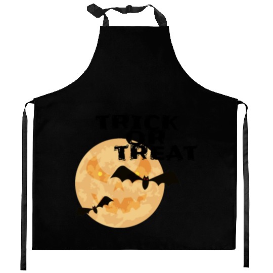Trick or treat Halloween Kitchen Aprons