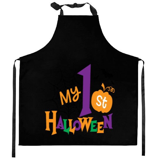 My 1st Halloween Creepy Punpkin Birthday Kids Kitchen Aprons
