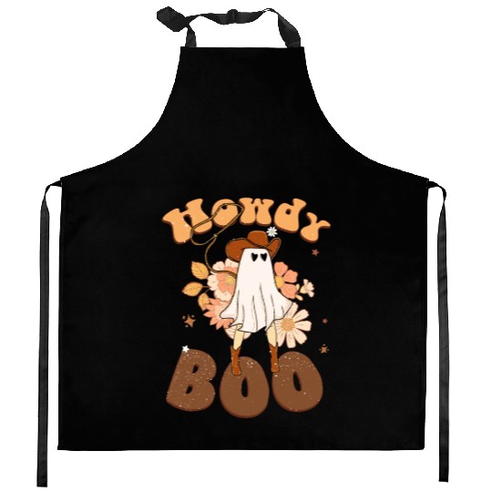 Howdy Boo Halloween Horror ,Halloween Kitchen Aprons