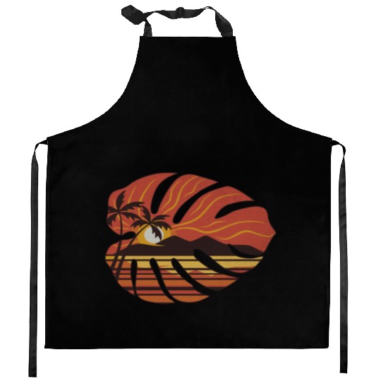 Summer Time , Beach Vibes Kitchen Aprons