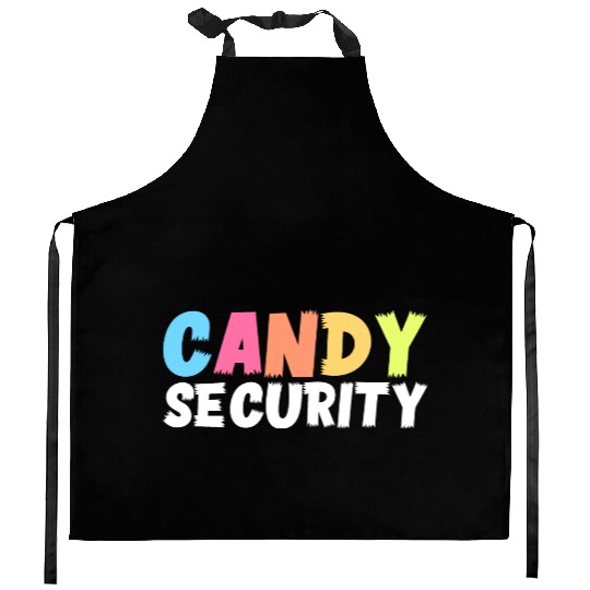 Candy Security Funny Halloween Costume For Parents Kitchen Aprons