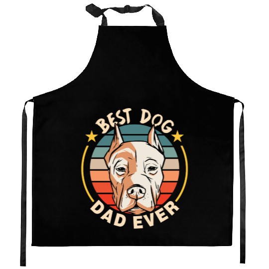 Best Dog Dad Ever Daddy Father Father's Day Kitchen Aprons