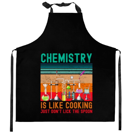 Funny chemistry lab chemical laboratory technician Kitchen Aprons