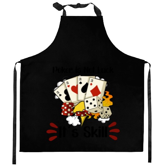 Poker Casino Poker Player Gambling Roulette Gift Kitchen Aprons