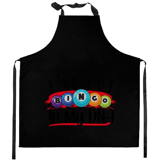 Bingo Card Game Grandma Bingo Player Bingo Cards Kitchen Aprons