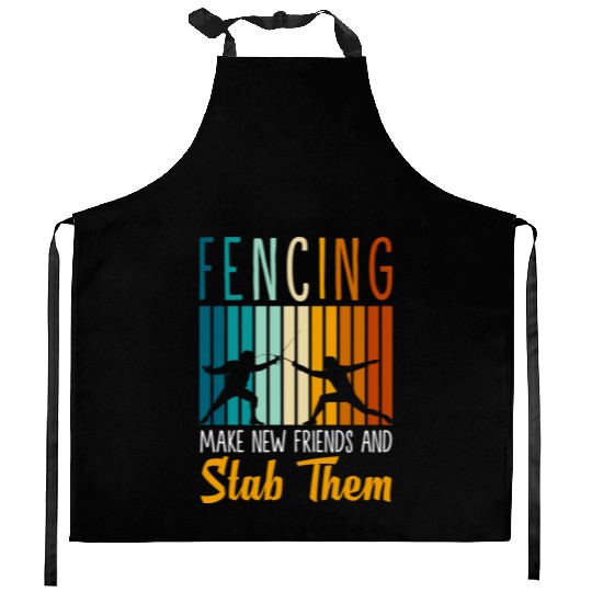 Fencing Sport Sword Sword Sport Fencing Kitchen Aprons