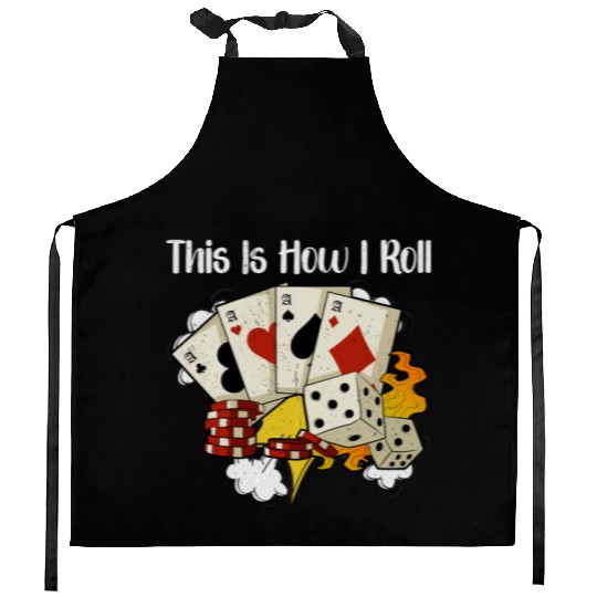 Poker Casino Poker Player Gambling Roulette Gift Kitchen Aprons