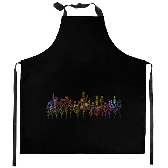 Colorful Wildflowers Women Flowers Garden Kitchen Aprons