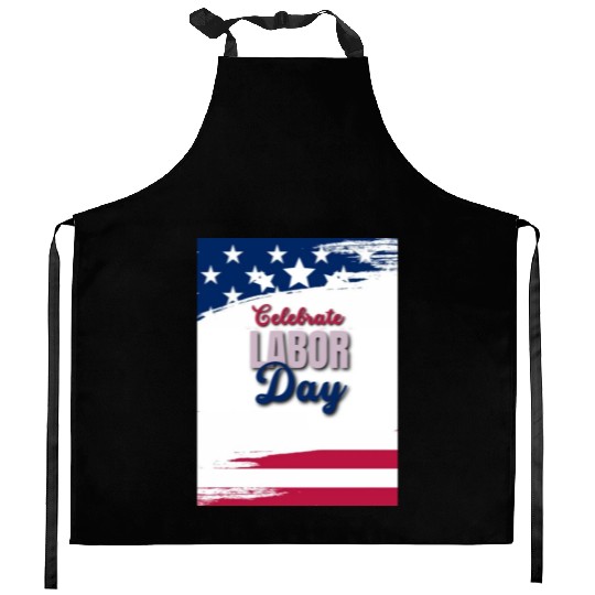 labor day Kitchen Aprons