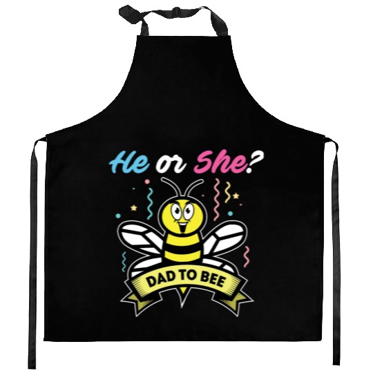 Dad To Bee First Father's Day Baby Reveal Git Idea Kitchen Aprons