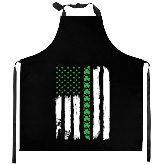 Irish American Flag St Patrick'S Day Kitchen Aprons