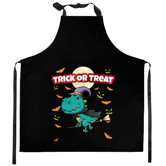 Trick Or Treat Scary Creepy Halloween Monster Kitchen Aprons