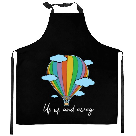 Up Up And Away Hot Air Balloon Lover Balloon Ride Kitchen Aprons