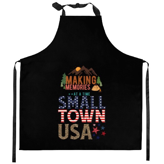 Making Memories At A Time Small Town USA Kitchen Aprons