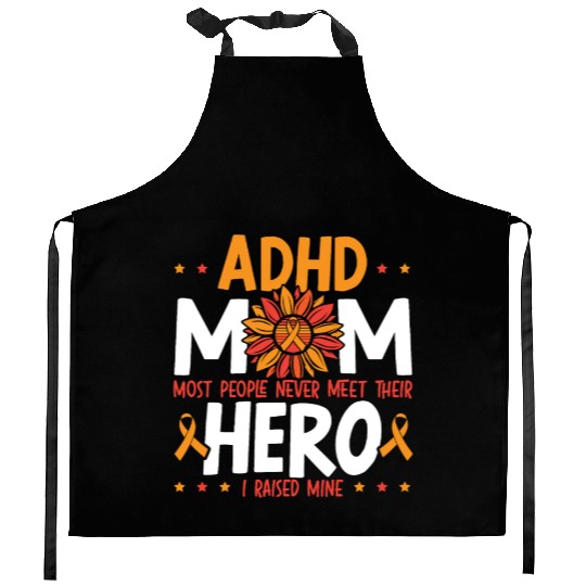 ADHD Mom ADHD Awareness Embrace Neurodiversity Kitchen Aprons