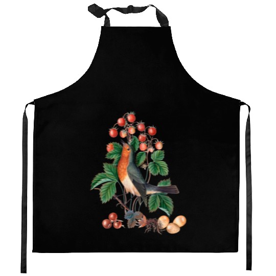 European robin Kitchen Aprons
