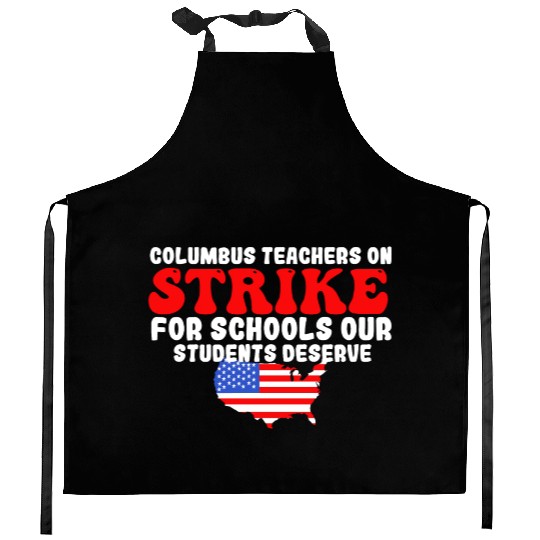 columbus ohio school teachers strike oh teacher Kitchen Aprons