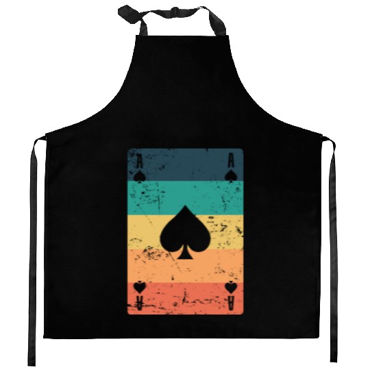 Ace of Spades Poker or Skat Card Game Game Kitchen Aprons