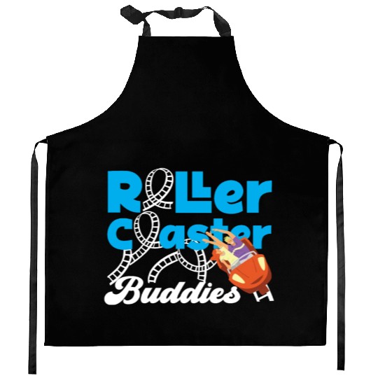 Roller Coaster Friends Besties Kitchen Aprons