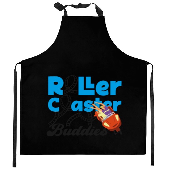 Roller Coaster Friends Besties Kitchen Aprons