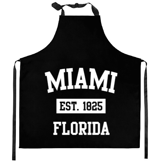 Miami Florida Established 1825 Kitchen Aprons