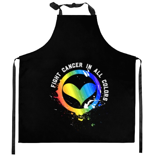 Cancer Sucks In Every Color Fighter Fight Support Kitchen Aprons