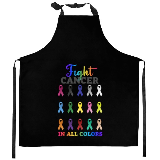 Cancer Sucks In Every Color Fighter Fight Support Kitchen Aprons