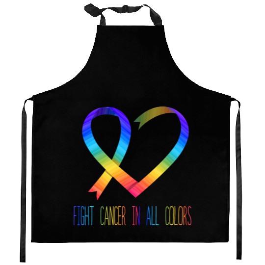 Cancer Sucks In Every Color Fighter Fight Support Kitchen Aprons