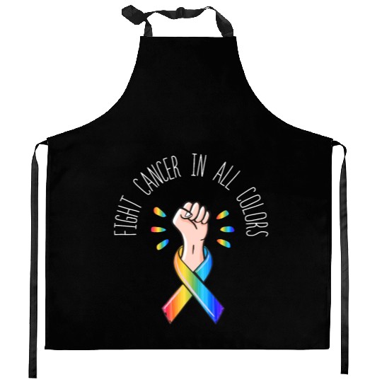Cancer Sucks In Every Color Fighter Fight Support Kitchen Aprons